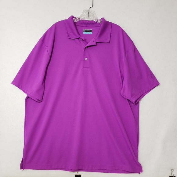 PGA Tour Men's Edge Collar Polo Shirt Pink Size XL main image 0